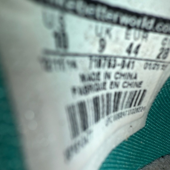 Nike Gray and Teal High-Top Sneakers - Picture 6 of 6